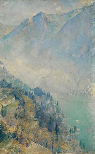 Morning mists on Lake Como