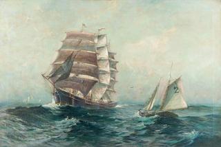 Tall Ship under Sail