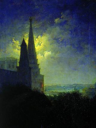 The Moscow Kremlin at Night