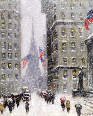 Wall Street in Winter