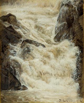 A study of a waterfall in Sweden