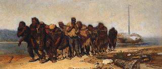 Barge Haulers on the Volga (study)
