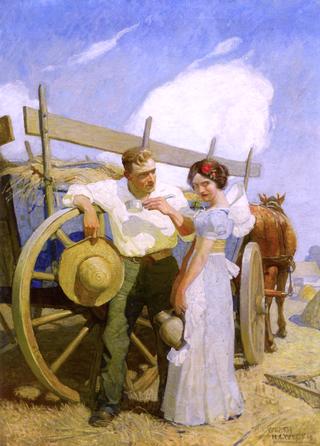 Couple and Wagon