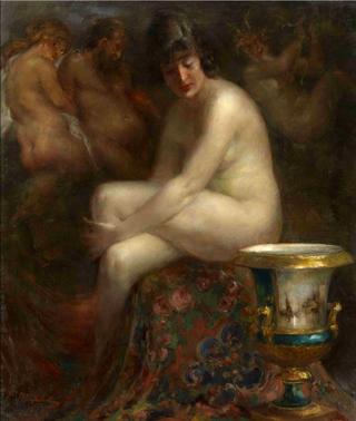 Nude with a Rubens Painting