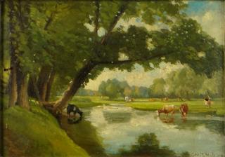 Landscape with Cows