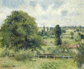 The Large Walnut Tree in the Meadow, Eragny