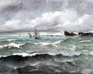 Sailboats near the Reefs