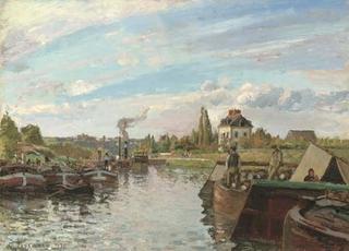 Barges on the Seine at Bougival