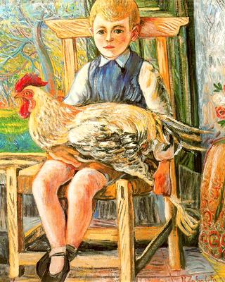 Boy with a Rooster