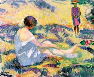 Girls in a Landscape