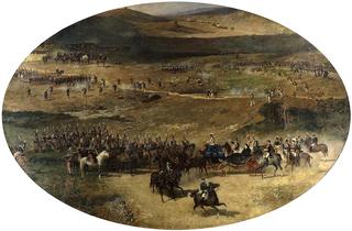 Queen María Cristina Reviewing the Troops