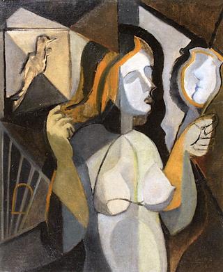 Girl in front of Her Mirror