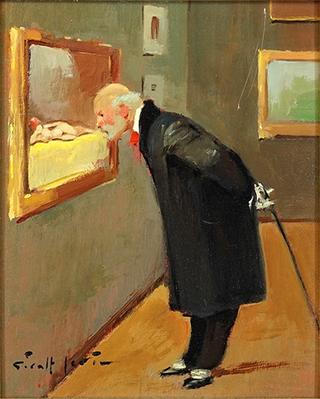 Man Studying a Nude