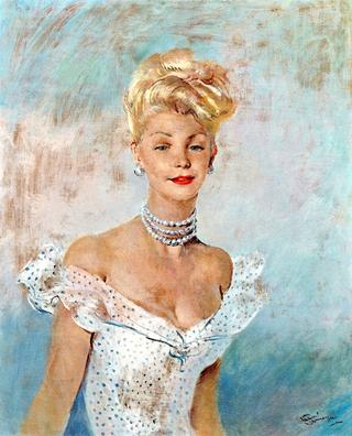 Stylish Woman with Pearl Necklace