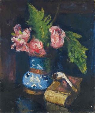 Still Life with Book and Pipe