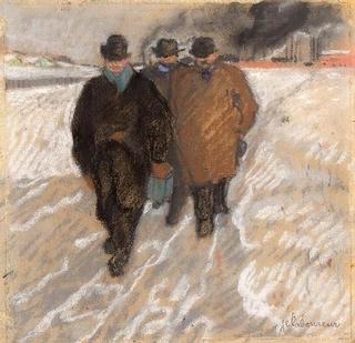 Workmen Coming From Work