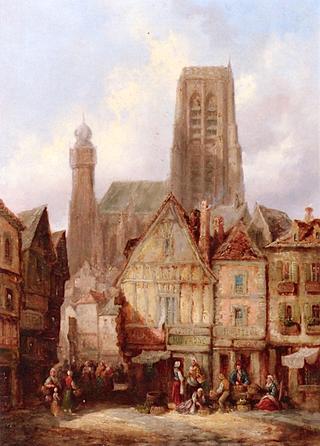 Village Square Scene I