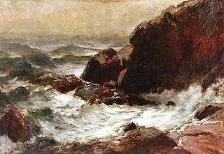 Rocky Coast with Crashing Surf