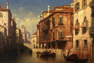 Venetian canal scene