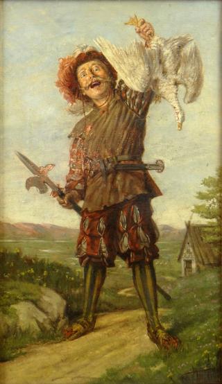 Soldier with Goose
