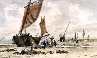 Fishing Ketch on the Shore