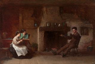 Winding Yarn (Interior of a Nantucket Kitchen)