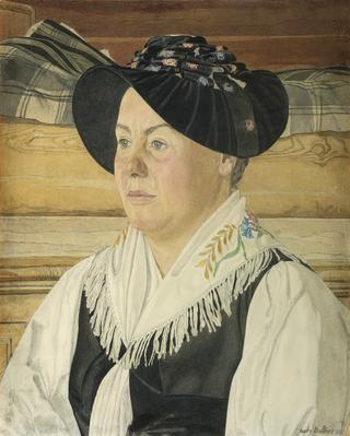 Valaisanne in Traditional Costume