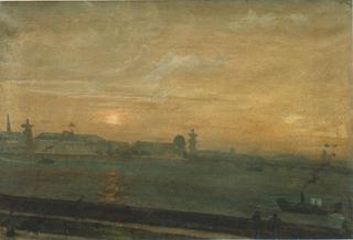 Sunset on the Neva