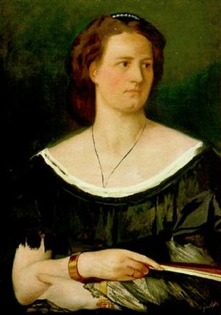 Bildnis einer Dame mit Fächer