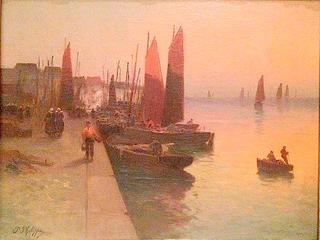 Sunset at Fishing Port