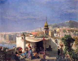 Family on a Terrace, Naples
