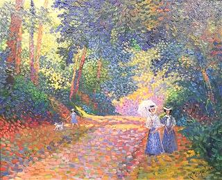 Figures in a Park