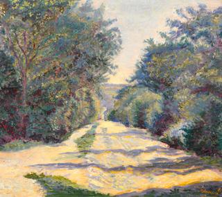 Landscape with Violet Trees
