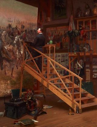 Édouard Detaille dans son Atelier