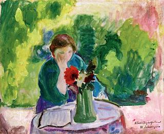 Woman in a Garden