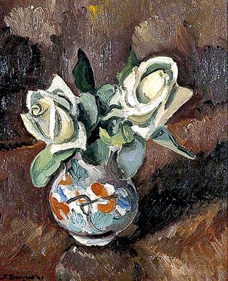 Still Life of White Roses