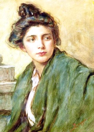 Portrait of a Woman with a Chignon