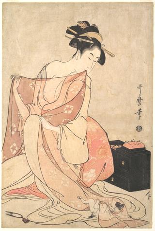 女人和猫