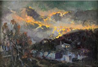Fire in the mountains
