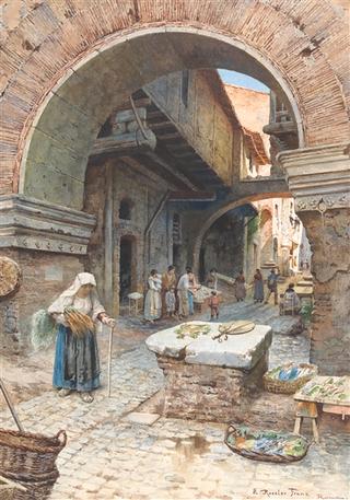 A Fish Market in Rome