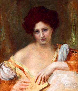 Young Woman with a Book of Poetry