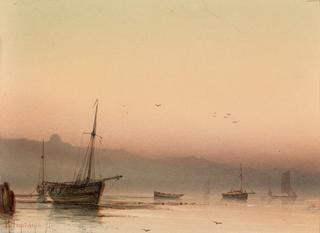 Sailing Boats in a Bay