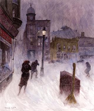 Snowstorm, Danbury, Connecticut
