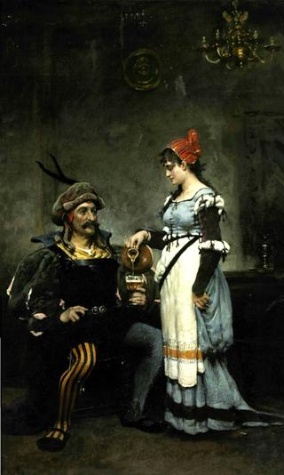 The jester's refreshment