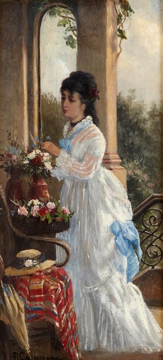 Woman with Flowers