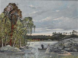 Fishing on a Lake