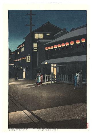 Evening at Soemoncho, Osaka