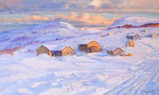 Winter Landscape with Houses