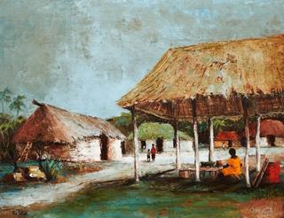Island Village Scene
