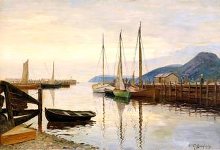 Sailboats in the harbor